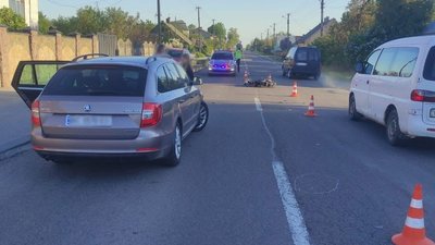 Фото до матеріалу: 17-річний мотоцикліст впав у річку на Львівщині