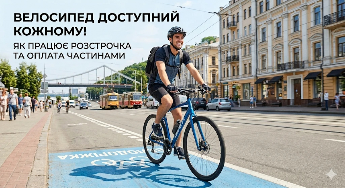 Фото до матеріалу: Велосипед доступний кожному: як працює розстрочка та оплата частинами