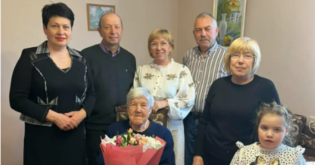 Фото до матеріалу: У Радехівській громаді відзначили 90-річний ювілей Надії Сікори