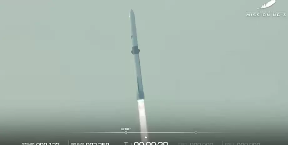 Фото до матеріалу: Blue Origin повернула перший ступінь ракети New Glenn: конкурент SpaceX став справжнім багаторазовим гравцем