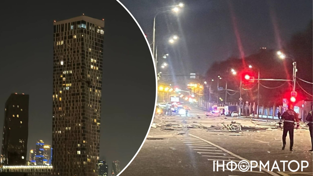 Фото до матеріалу: Дрони вдарили по Москві: влучання у житловий будинок за п'ять днів до параду