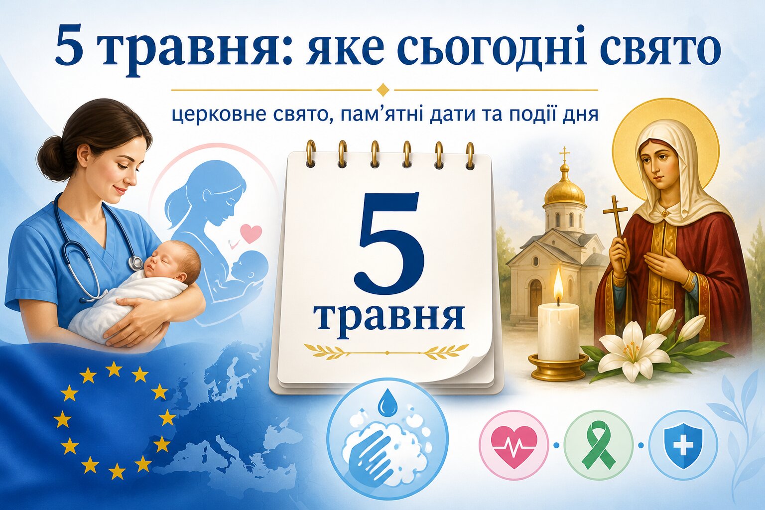 Фото до матеріалу: 5 травня: що відзначають в Україні та світі, церковне свято та важливі дати