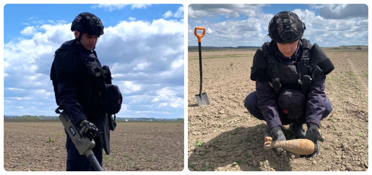 Фото до матеріалу: На Івано-Франківщині ДСНС знищила чотири мінометні міни часів Другої світової війни