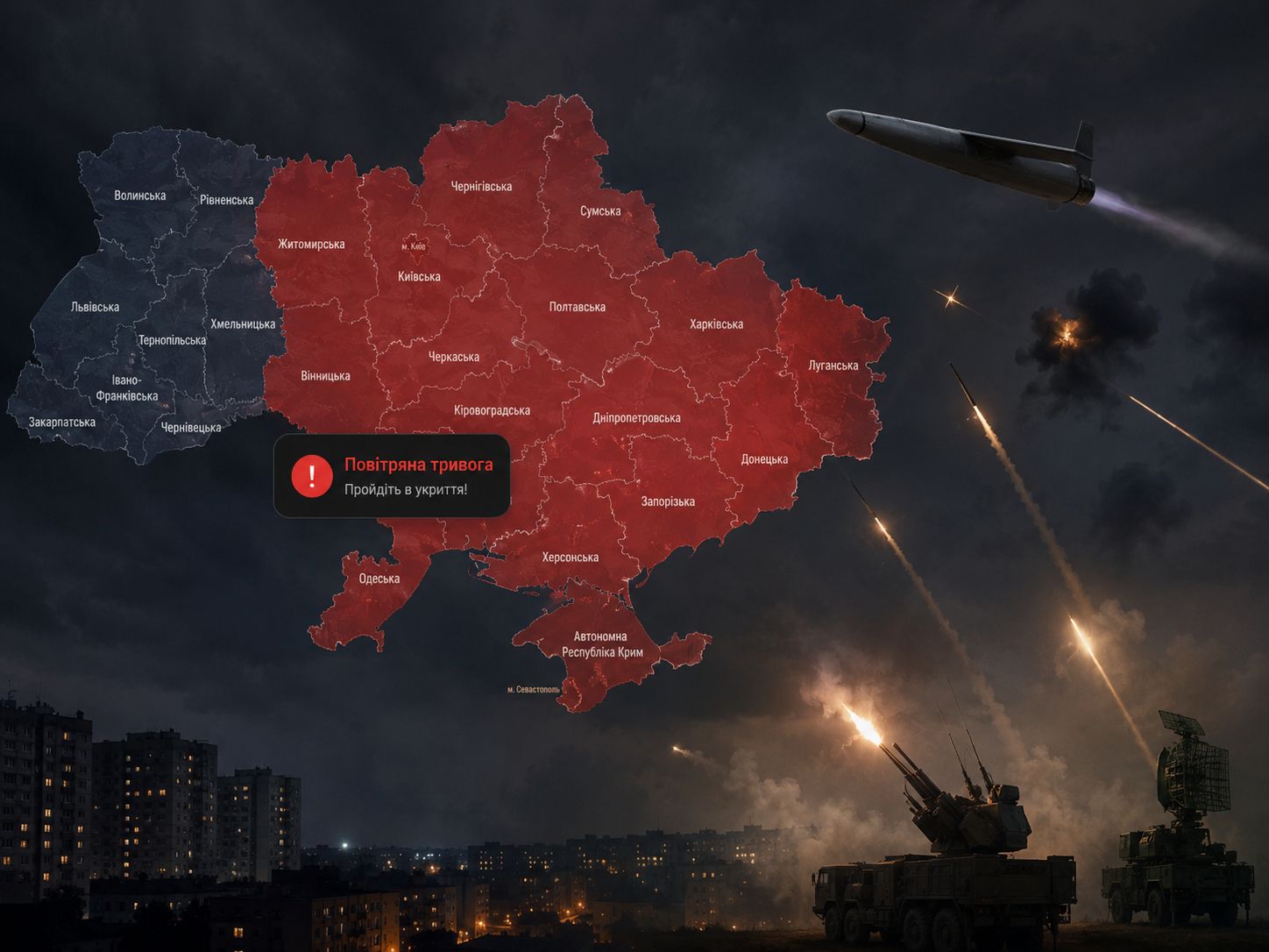 Фото до матеріалу: Росія готує нові ракетні удари по критичній інфраструктурі — ГУР