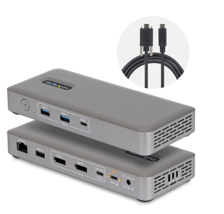 Фото до матеріалу: StarTech.com представила док-станцію USB4 з нативною підтримкою двох дисплеїв для MacBook