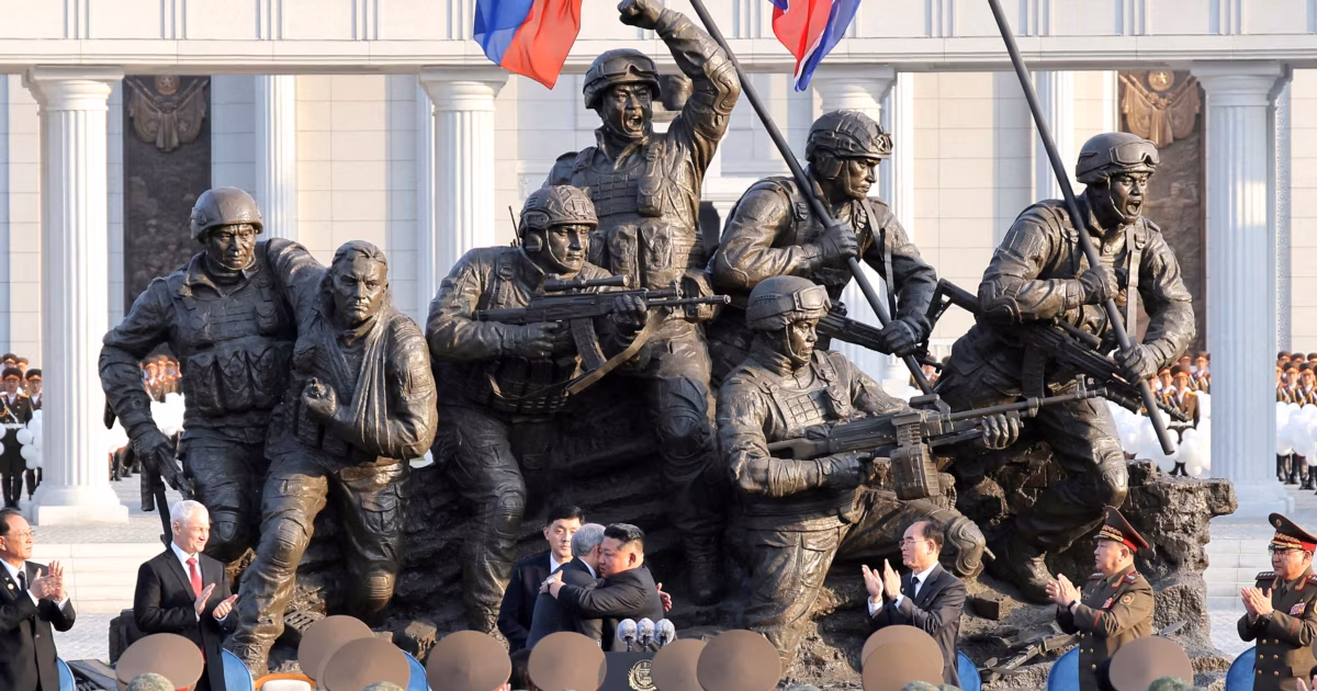 Фото до матеріалу: Вони воювали за Росію. У Північній Кореї помпезно вшанували пам'ять загиблих на війні проти України. Але не всіх. Чому?