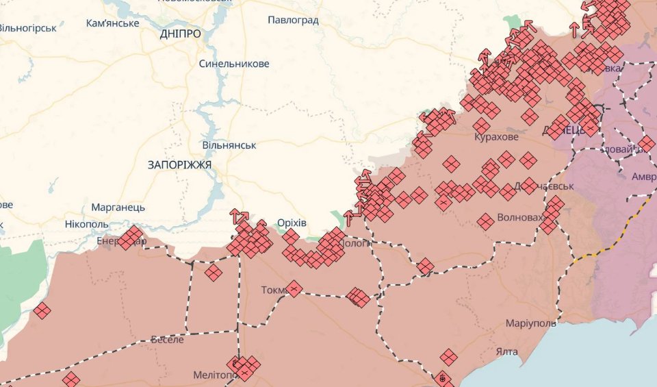 Фото до матеріалу: Карта бойових дій в Україні станом на 28 квітня 2026 року