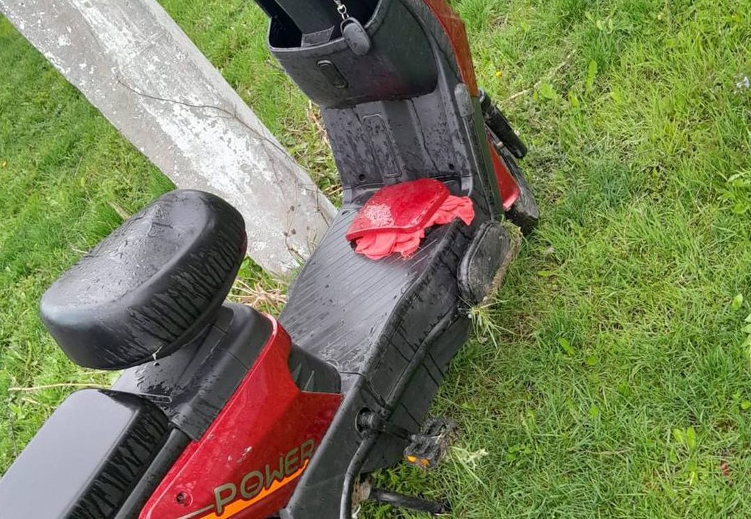 Фото до матеріалу: У селі Семенівка поліцейські затримали п'яного скутериста після ДТП