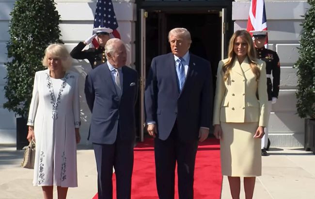 Фото до матеріалу: Трамп прийняв короля Чарльза III у Білому домі: деталі програми візиту