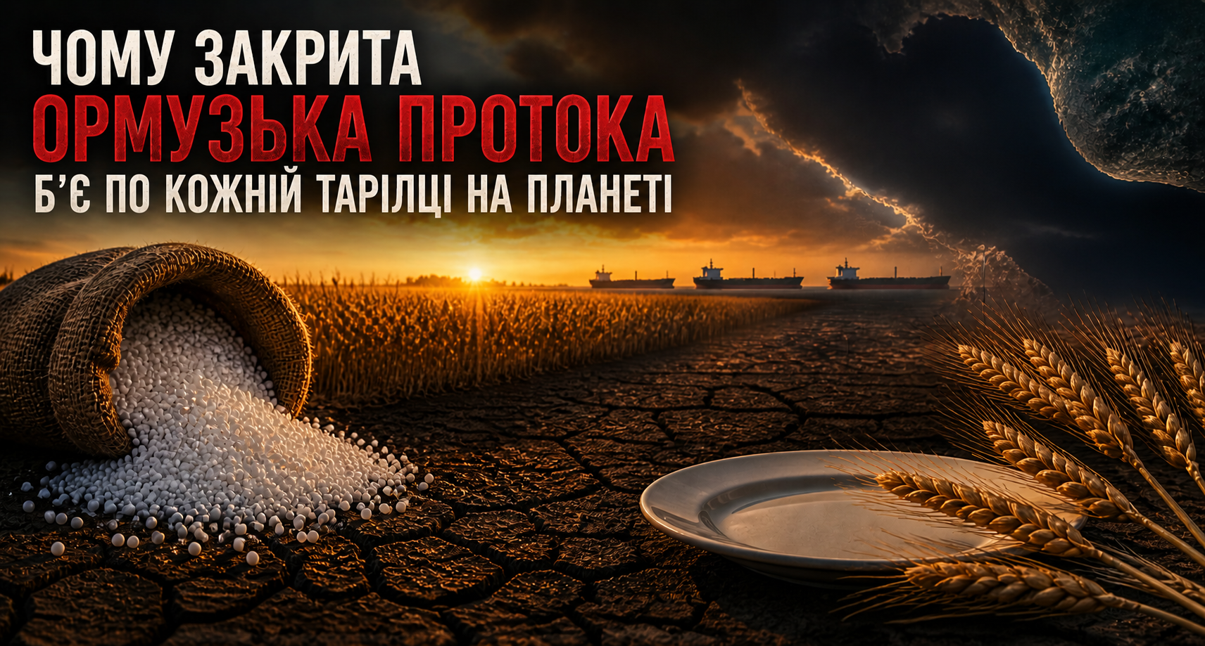 Фото до матеріалу: Блокада Ормузької протоки загрожують врожаю 2026: ціни на добрива злетіли до рекордних показників