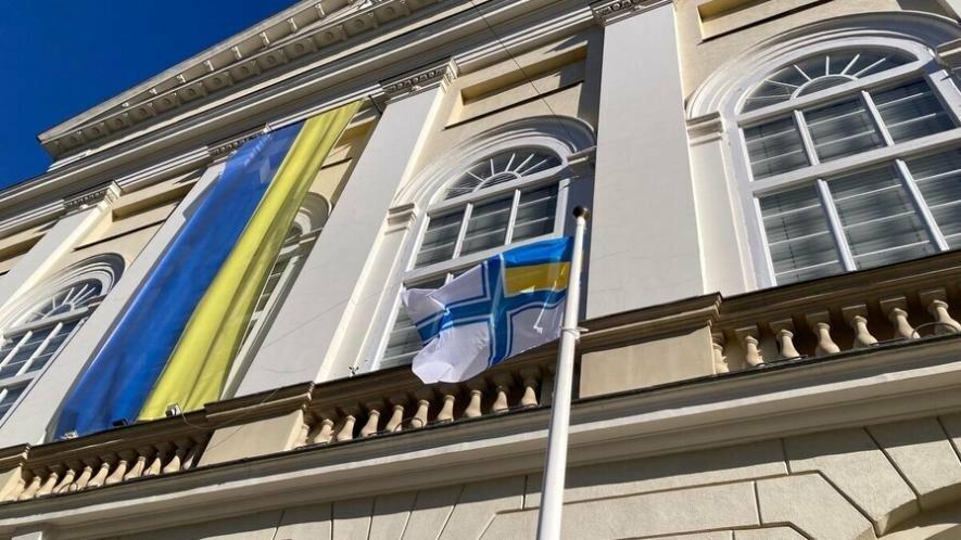 Фото до матеріалу: У Львові підняли Військово-Морський Прапор на честь Дня народження флоту