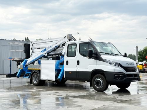Фото до матеріалу: Чому автовишки на базі IVECO Daily з підйомником CTE ZED 25 стали стандартом для висотних робіт в Україні