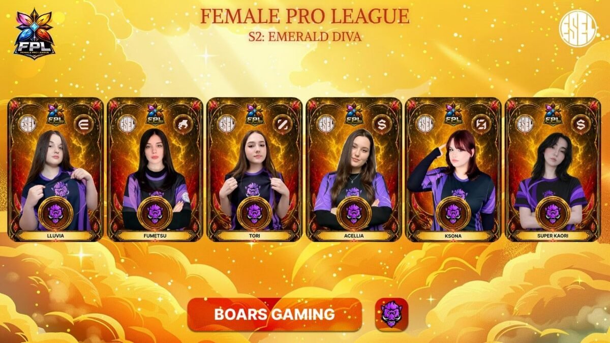 Фото до матеріалу: Boars Gaming змінили склад жіночої команди з Mobile Legends перед стартом Female Pro League