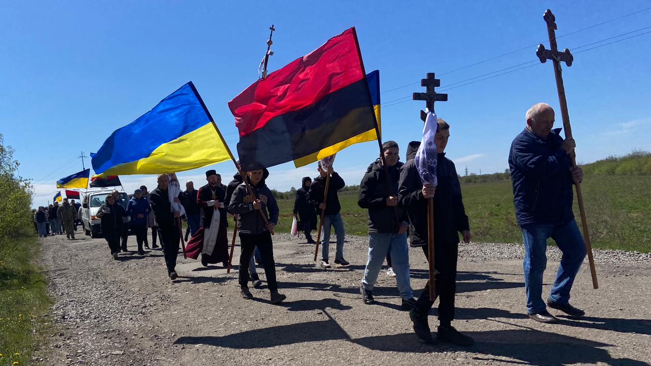 Фото до матеріалу: Белзька громада зустріла захисника Івана Голуба