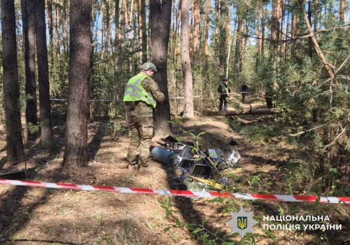 Фото до матеріалу: У Києві знайшли уламки БпЛА «Герань-2» з бойовою частиною