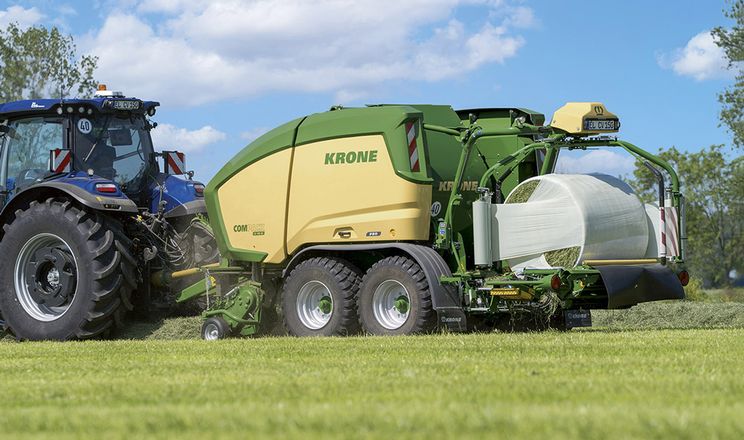 Фото до матеріалу: Krone презентує нову лінійку прес-підбирачів ComPack Pro з обгортанням