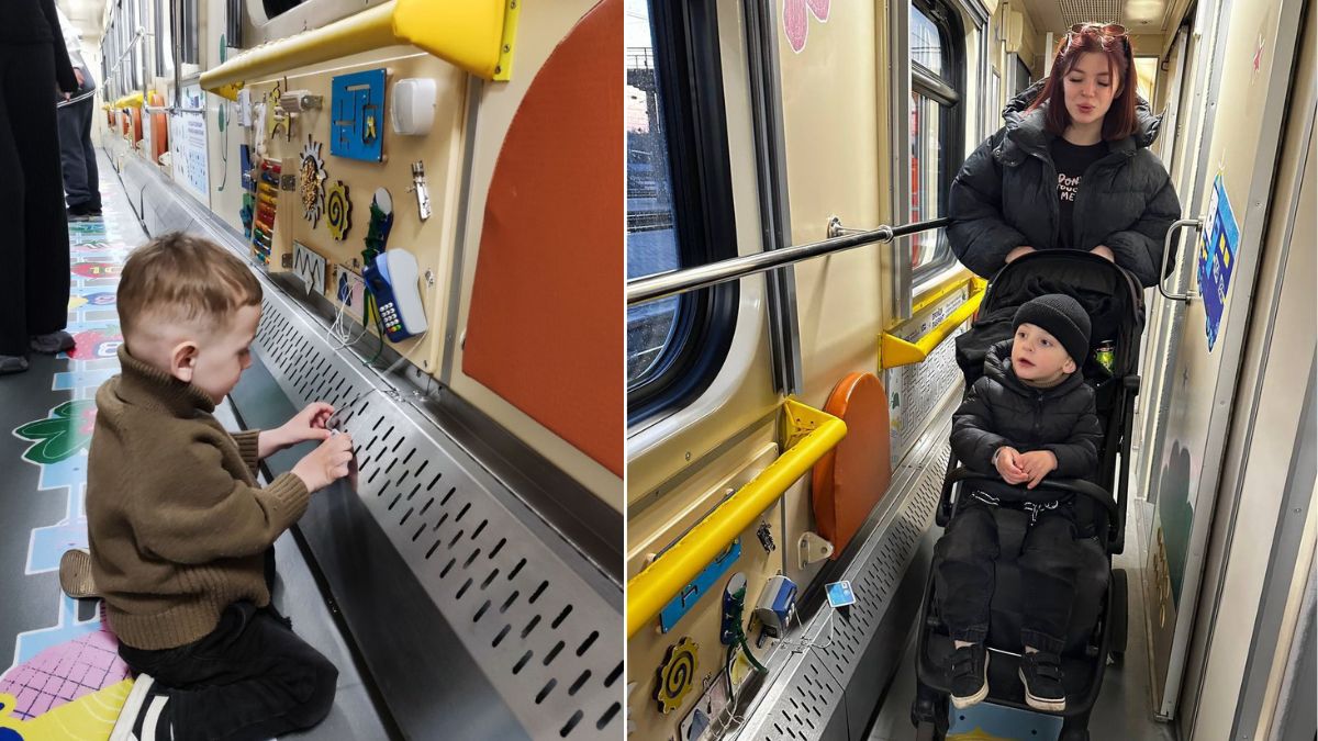 Фото до матеріалу: Дитячий вагон «Укрзалізниця» вперше вирушив з Харкова до Івано-Франківська