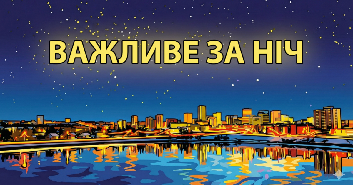 Фото до матеріалу: ВАЖЛИВЕ ЗА НІЧ