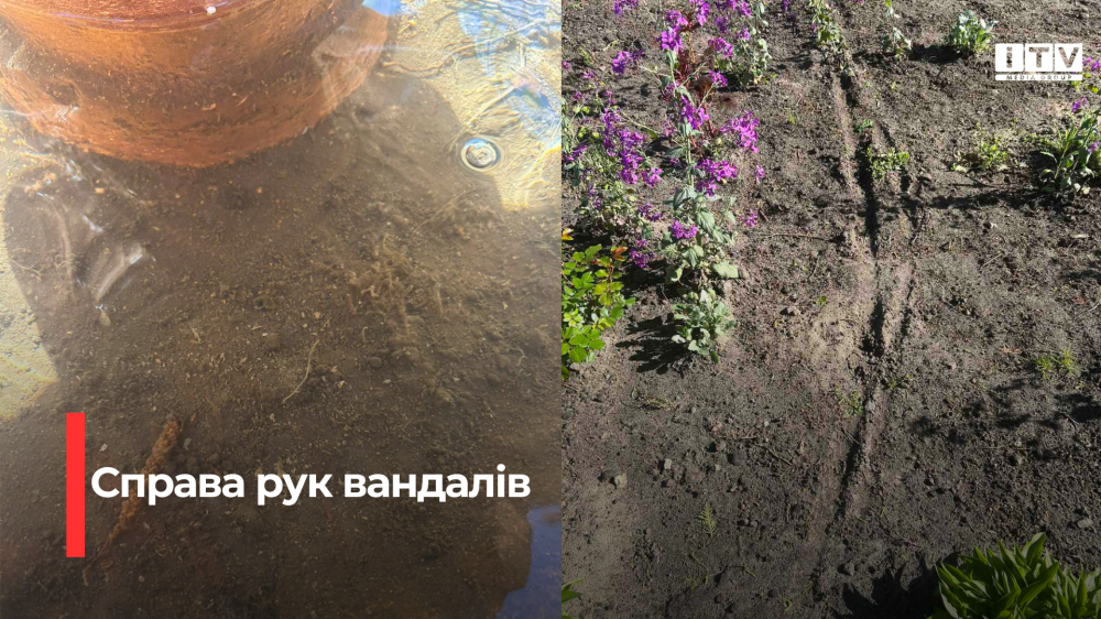 Фото до матеріалу: У Дубровиці вандали руйнують парк: насипали пісок у фонтані та їздили мотоциклами