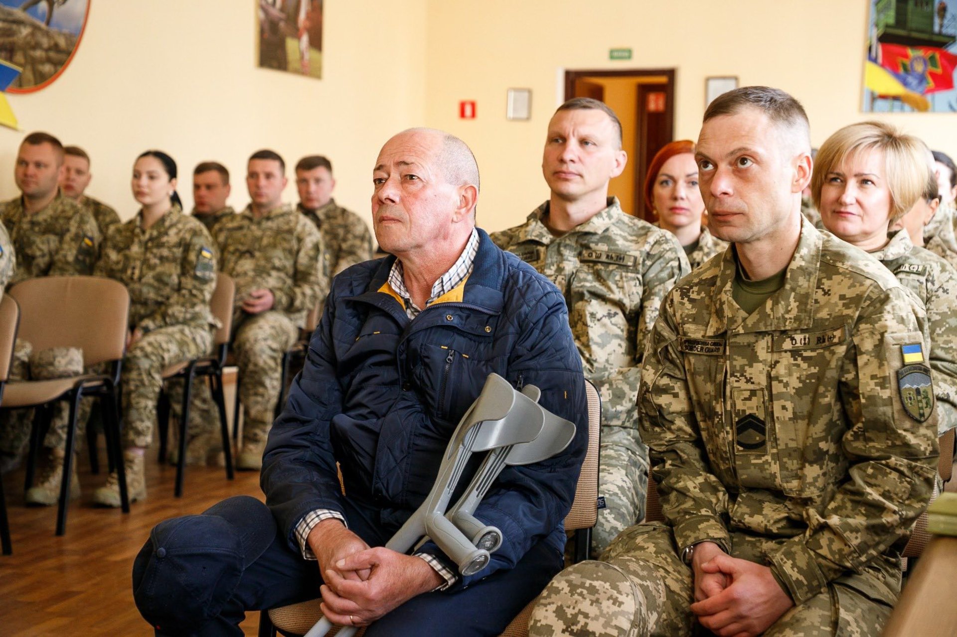 Фото до матеріалу: Чопського прикордонника у відставці В'ячеслава Голуба нагородили державною відзнакою