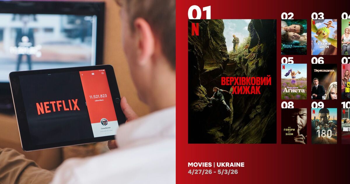 Фото до матеріалу: Що українці дивляться на Netflix: свіжий топ фільмів