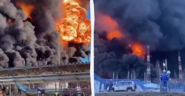 Фото до матеріалу: Удар по Пермі: випалено 70% нафтоперекачувальної станції, - супутникові знімки