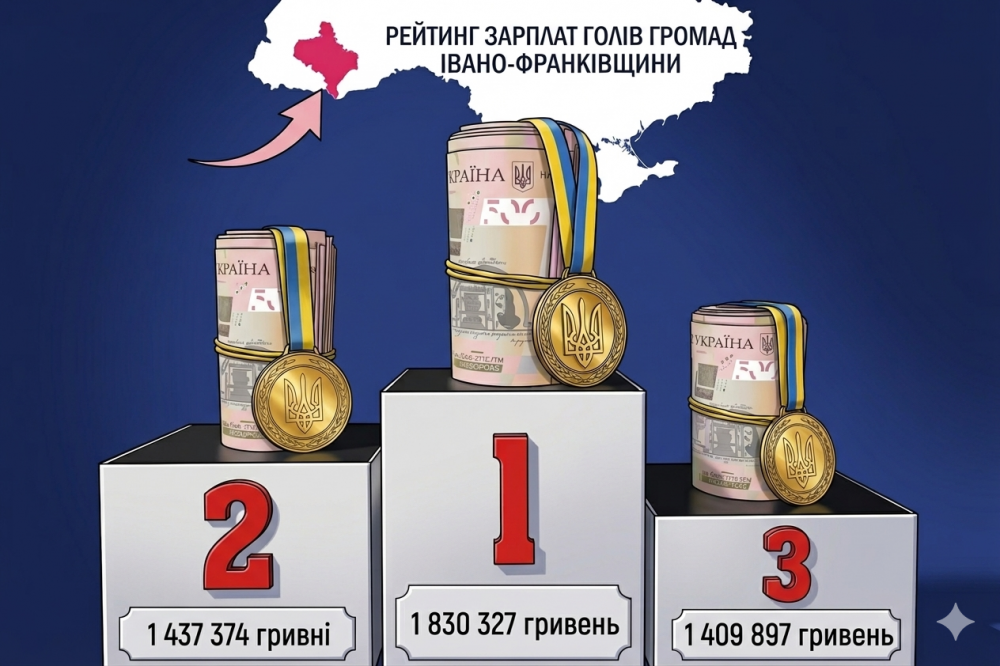 Фото до матеріалу: Голови громад Прикарпаття відзвітували про доходи: рейтинг зарплат перевищив 46 мільйонів гривень