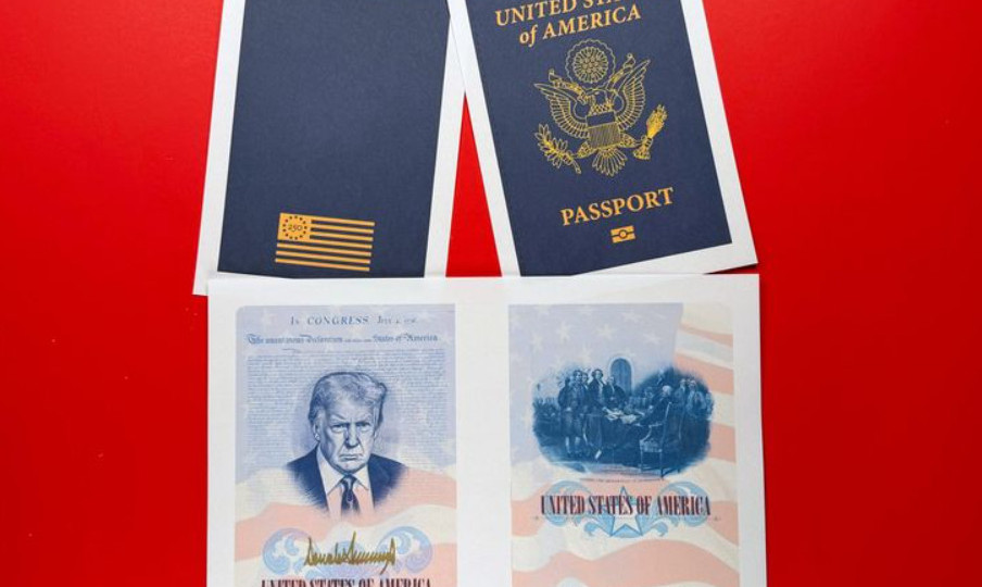 Фото до матеріалу: США видаватимуть паспорт з Трампом до 250-річчя незалежності Америки, але не всім