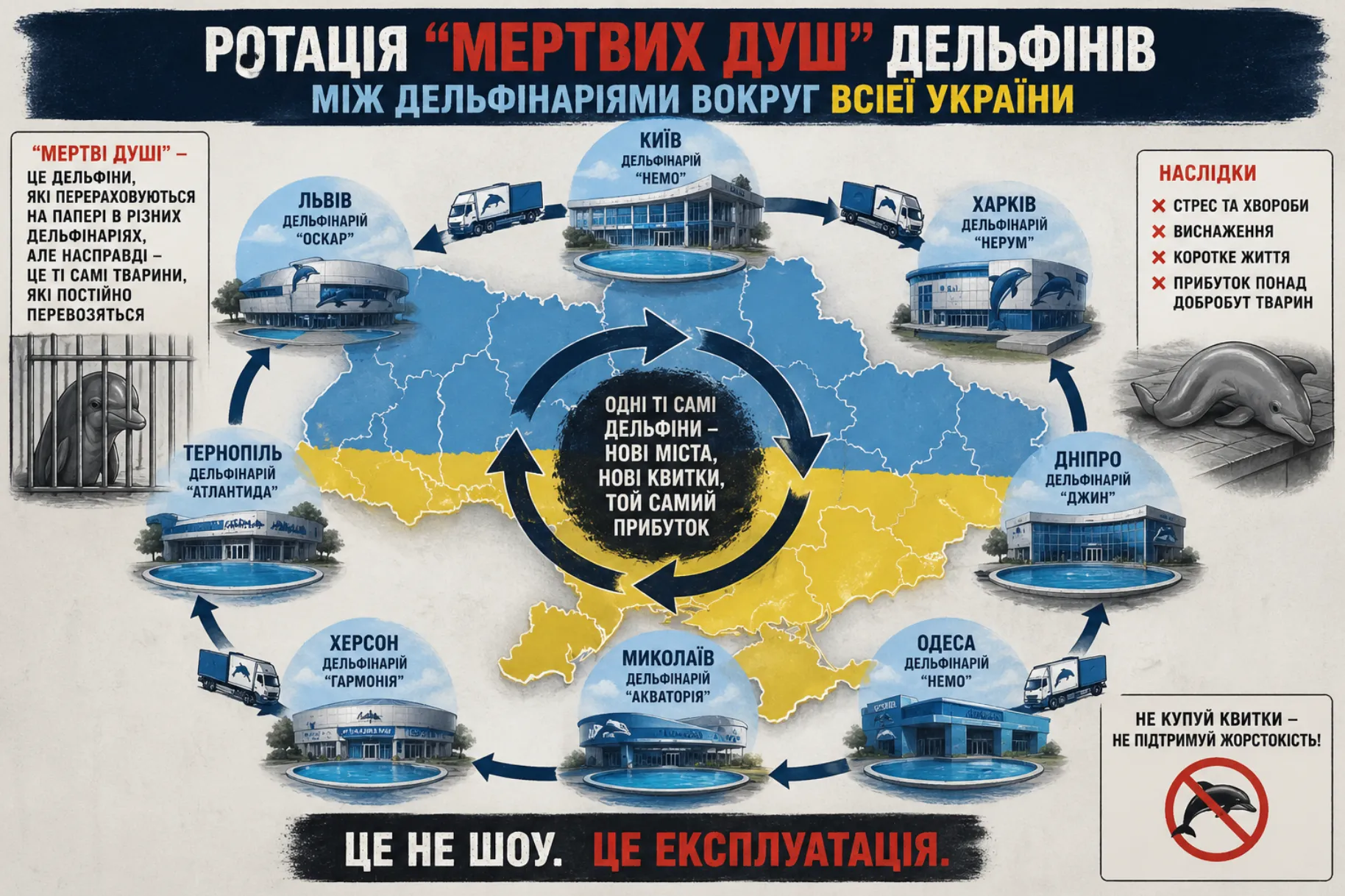 Фото до матеріалу: Одеські дельфінарії та мережа «Немо» опинилися в центрі нового розслідування