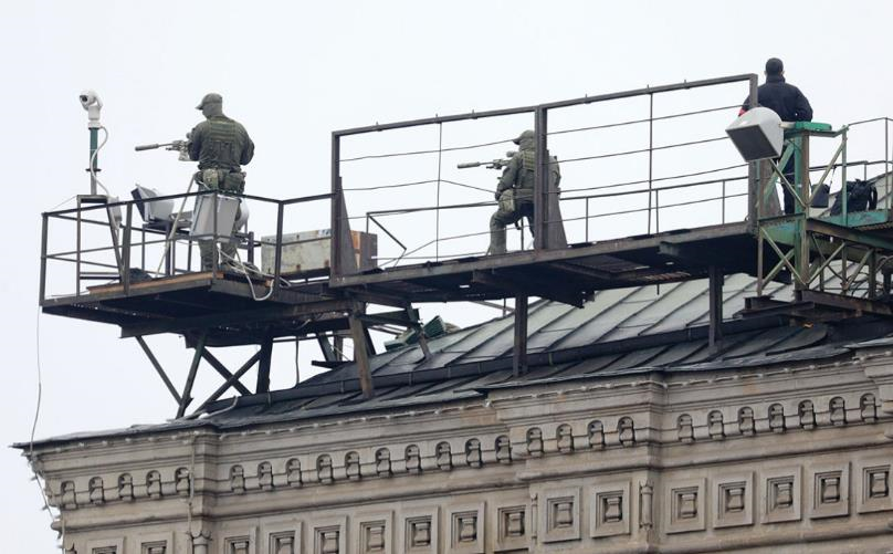 Фото до матеріалу: Москва підготувалася до параду: блок-пости та загроза атак