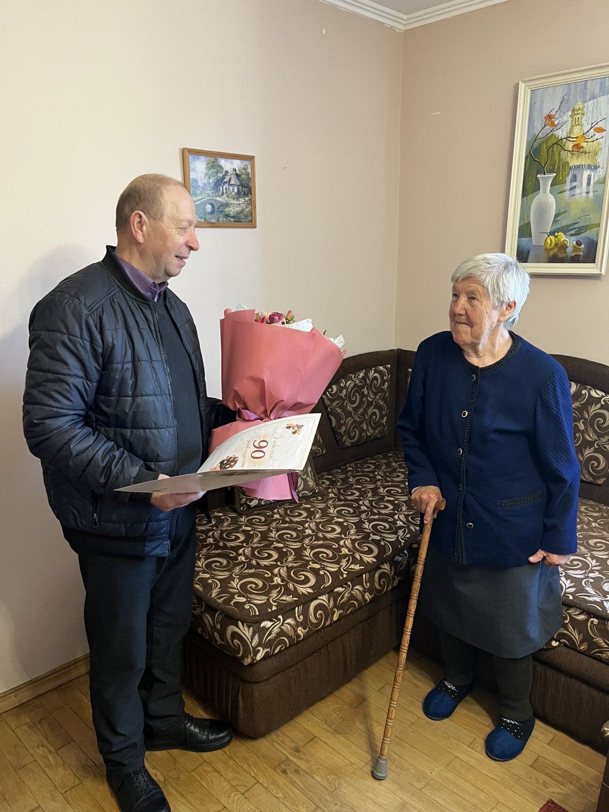 Фото до матеріалу: У Радехівській громаді відзначили 90-річний ювілей Надії Сікори