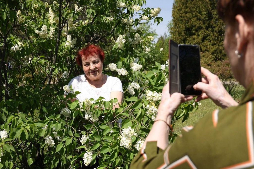 Фото до матеріалу: Криворіжний «Бузковий вікенд»: понад 450 учасників «Університету третього віку» відвідали Ботанічний сад