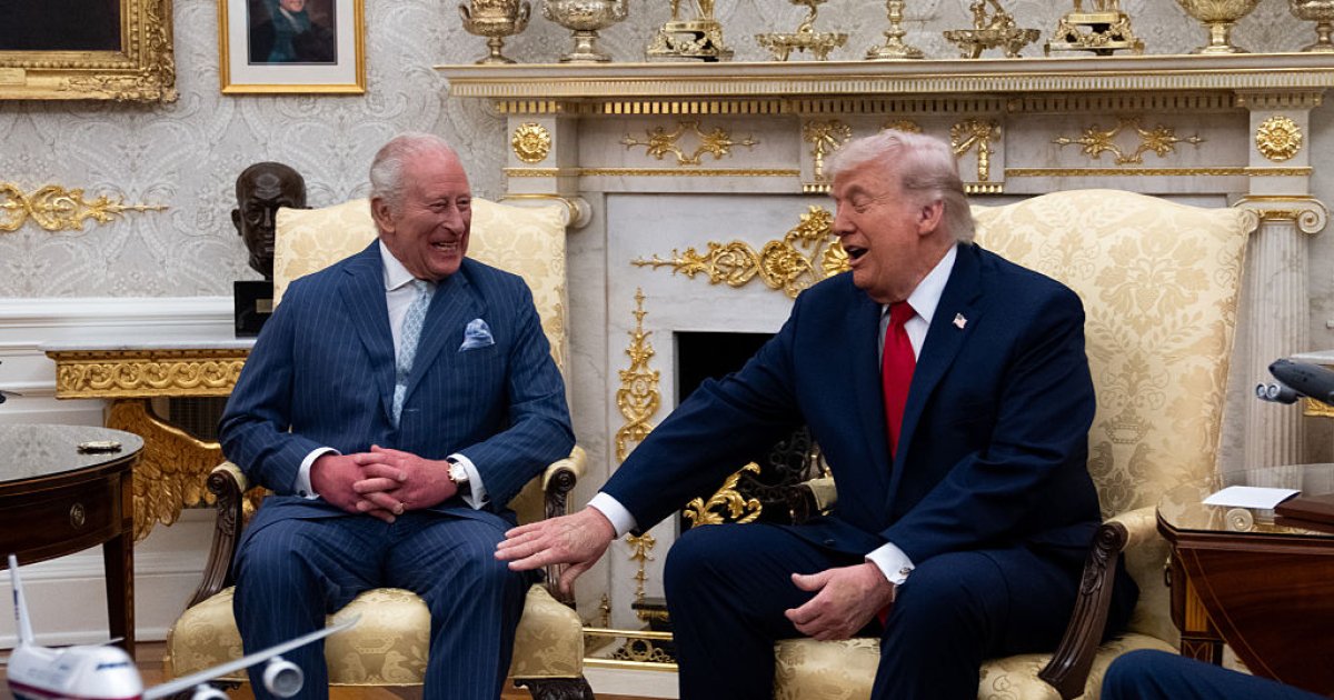 Фото до матеріалу: Король Чарльз III з іронією розповів Трампу про спалення Білого дому британцями
