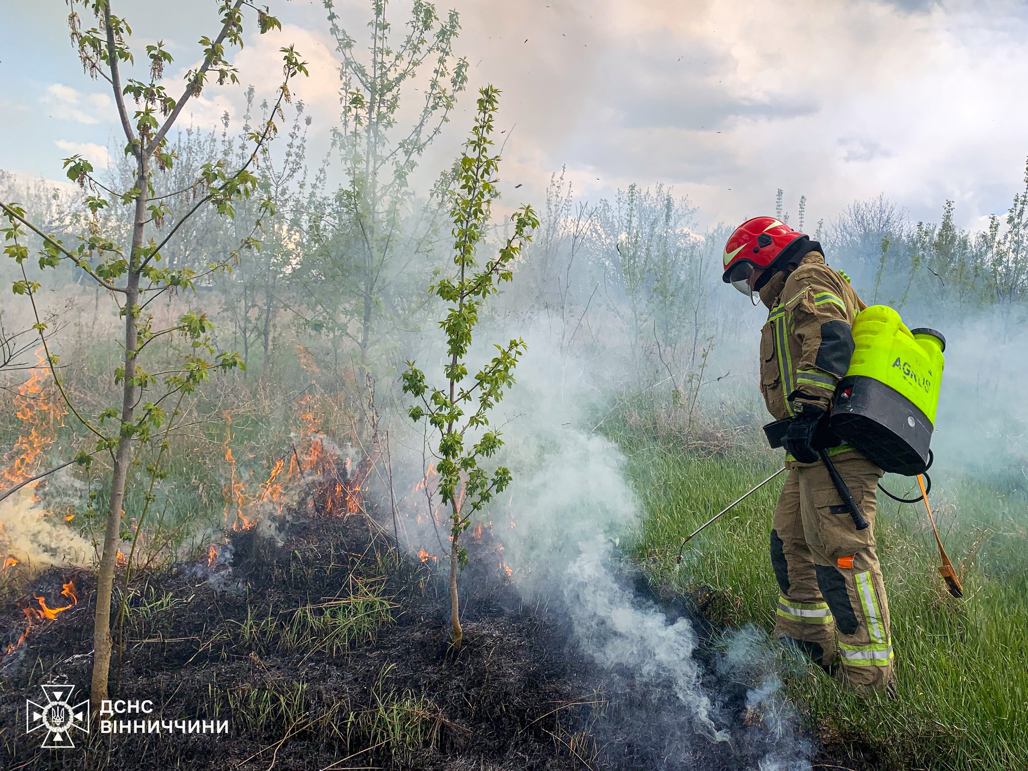 Фото до матеріалу: Вогонь на Вінниччині: за добу ліквідували 12 пожеж, горіли будинки та екосистеми