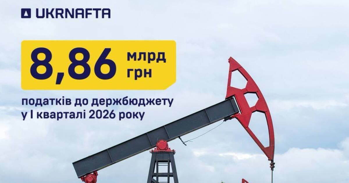 Фото до матеріалу: "Укрнафта" сплатила майже 9 млрд грн податків у першому кварталі 2026 року