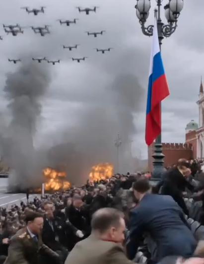 Фото до матеріалу: Дрони змінюють сценарій «побєдобєсія»: як атаки на Росію впливають на парад 9 травня