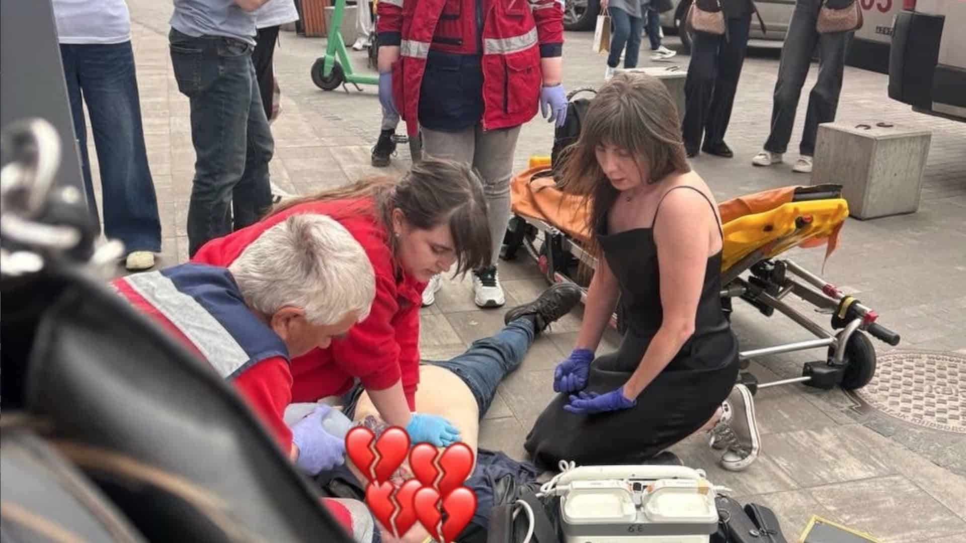 Фото до матеріалу: Чоловік помер біля станції метро «Політехнічний інститут» через відмову у дефібриляторі