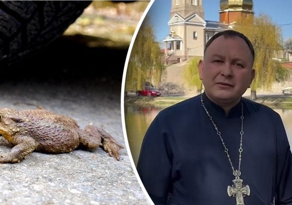 Фото до матеріалу: Священник Олексій Філюк розвіяв міф про те, що жаба на порозі віщує смерть