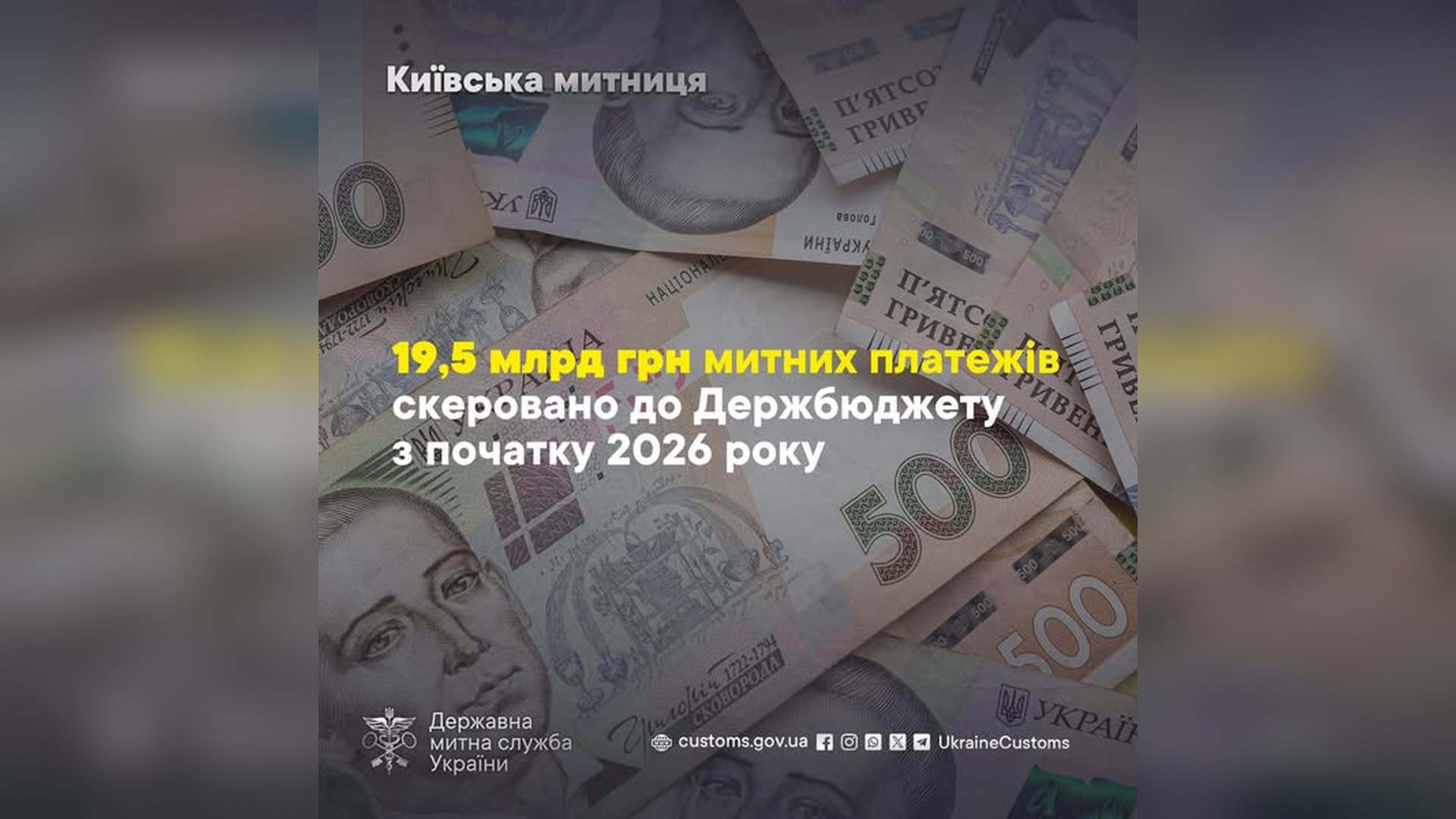 Фото до матеріалу: Київська митниця збрала 19,5 млрд грн у квітні 2026 року