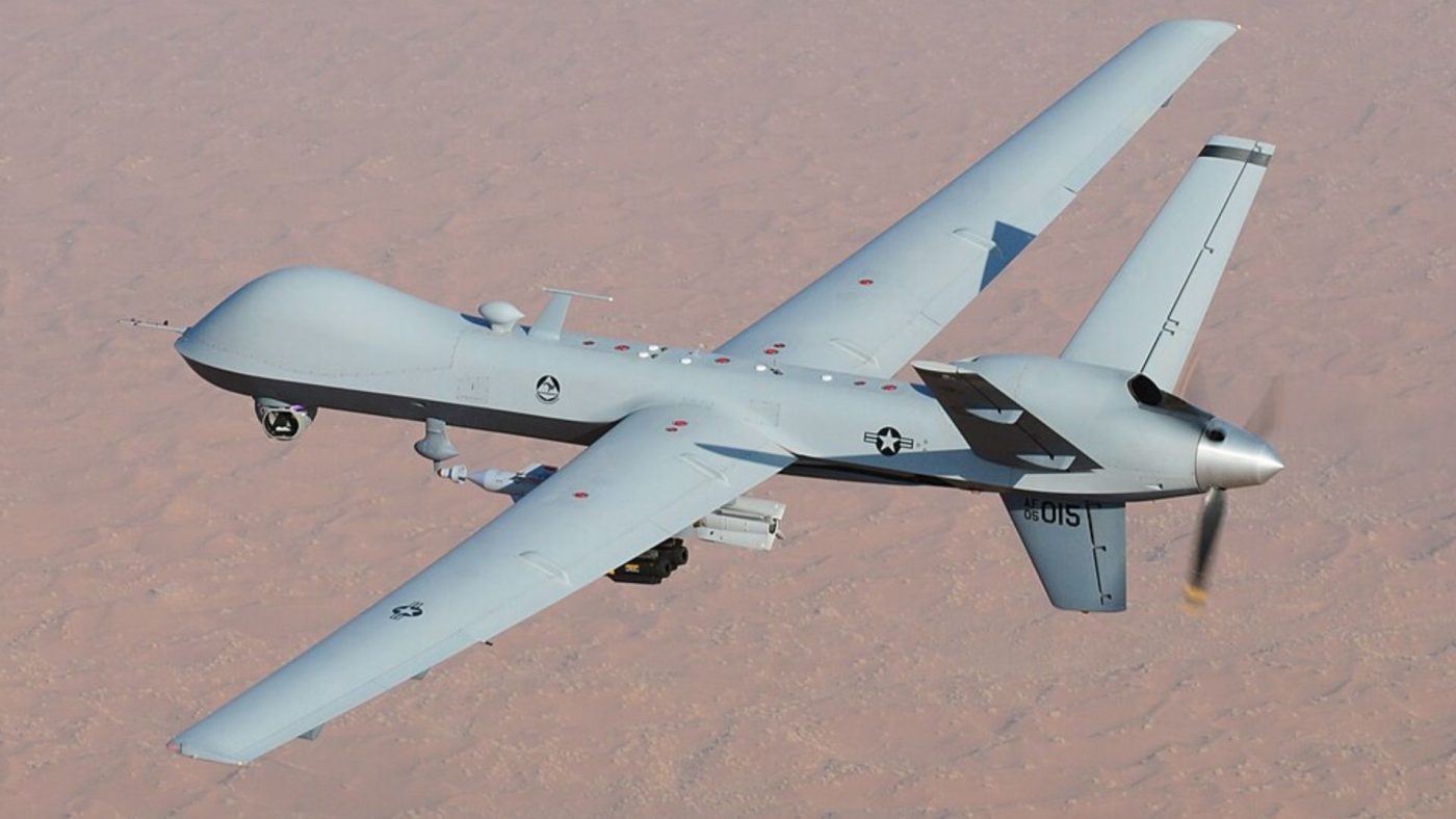 Фото до матеріалу: США перетворять ударний дрон MQ-9 на «літаючий авіаносець» для керування роями безпілотників