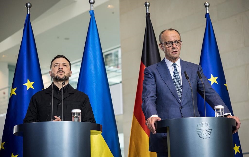 Фото до матеріалу: Зеленський і Мерц домовилися працювати над поверненням чоловіків призовного віку