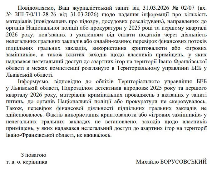 Фото до матеріалу: Підпільні казино Івано-Франківщини: чому офіційна статистика виглядає підозріло чистою?