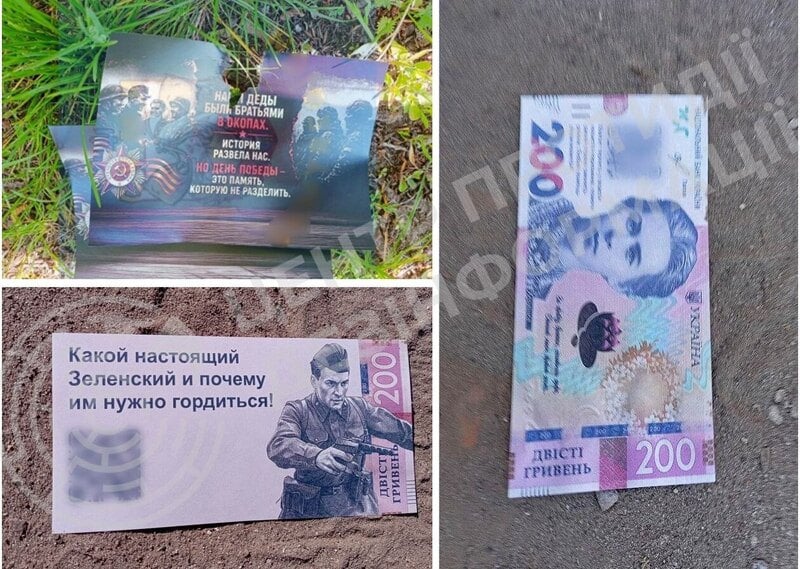 Фото до матеріалу: Ворожі агітки з QR-кодами: ЦПД попередив про небезпечні скиди напередодні 9 травня