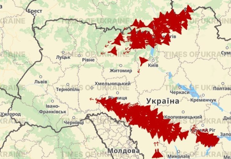 Фото до матеріалу: РФ запустила "Шахеди" у 5-кілометровій смузі біля Білорусі: особливості нової тактики, — "Флеш"