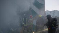 Фото до матеріалу: Вибухи в Києві 14 травня: обвалилася частина багатоповерхівки, є жертви, десятки постраждалих