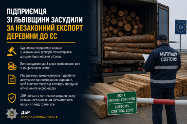 Фото до матеріалу: Підприємця зі Львівщини засудили за незаконний експорт деревини до ЄС