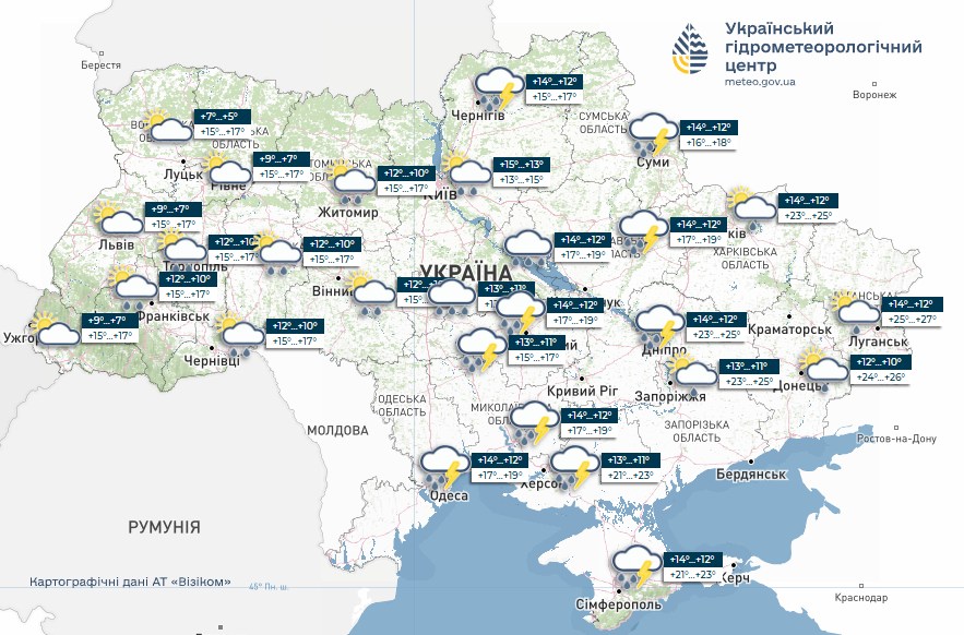 Фото до матеріалу: Грози та дощі у Києві та області 10 травня: детальний прогноз від синоптиків