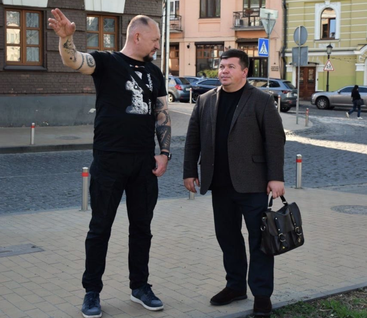 Фото до матеріалу: У Києві відбудуть пішохідну зону на честь роду Тупталів у Старому Подолі
