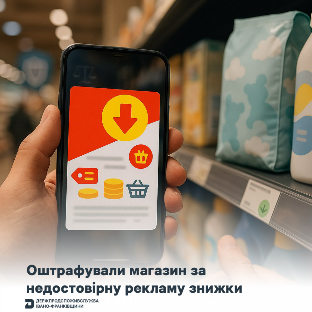Фото до матеріалу: У Івано-Франківську оштрафували мережу за неправдиву рекламу знижок