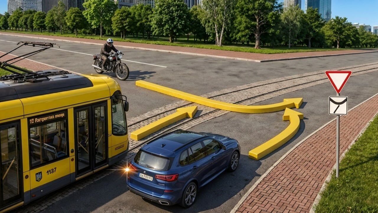 Фото до матеріалу: Тест на знання ПДР: хто проїде перехрестя останнім?